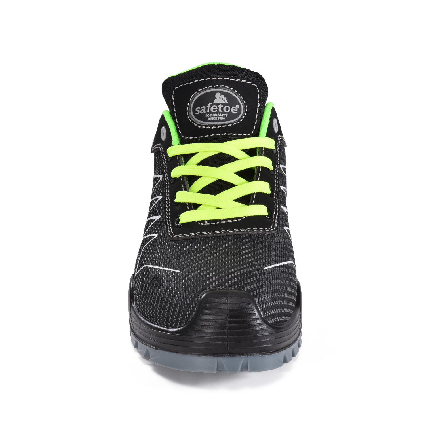 Chaussures de sécurité en tissu de style sport léger-l7530 vert