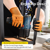 Gants de travail de sécurité enduits de nitrile N1552 Orange