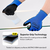 Gants de travail robustes enduits de PU PN8003 bleu