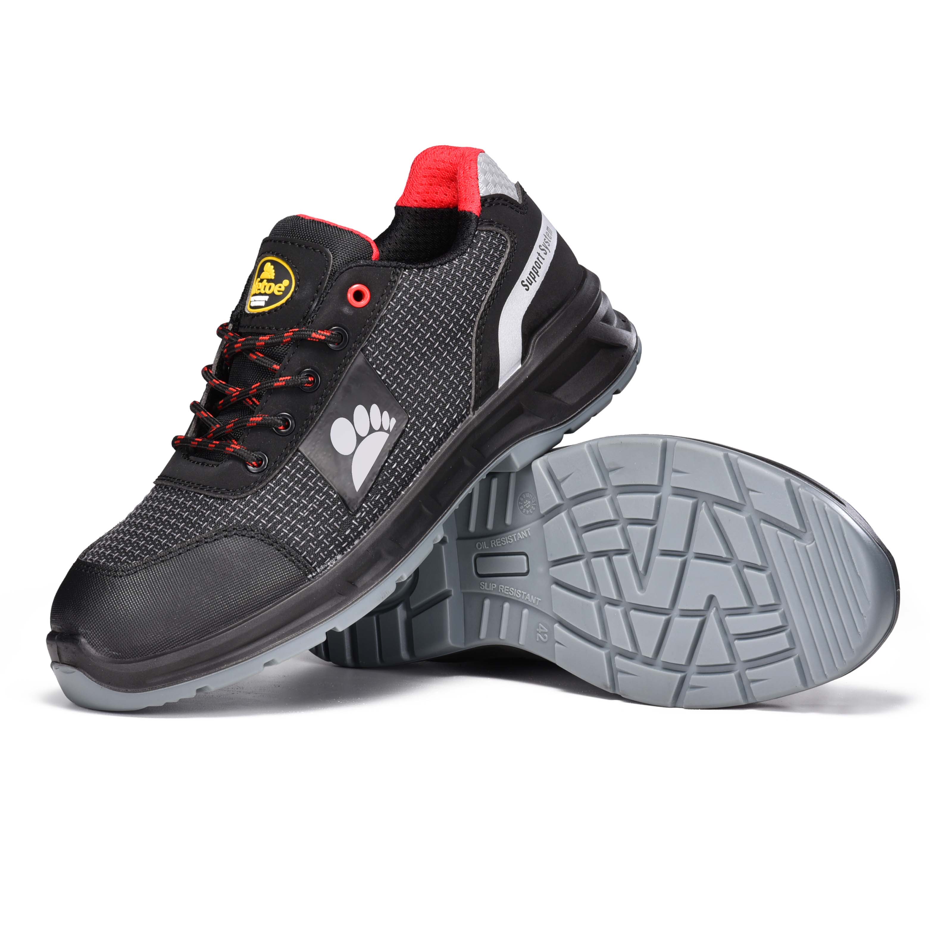 PU-TEK LETTRAEUX S1P SANTÉS CHAUSSIONS avec orteil composite et plaque Kevlar L-7512