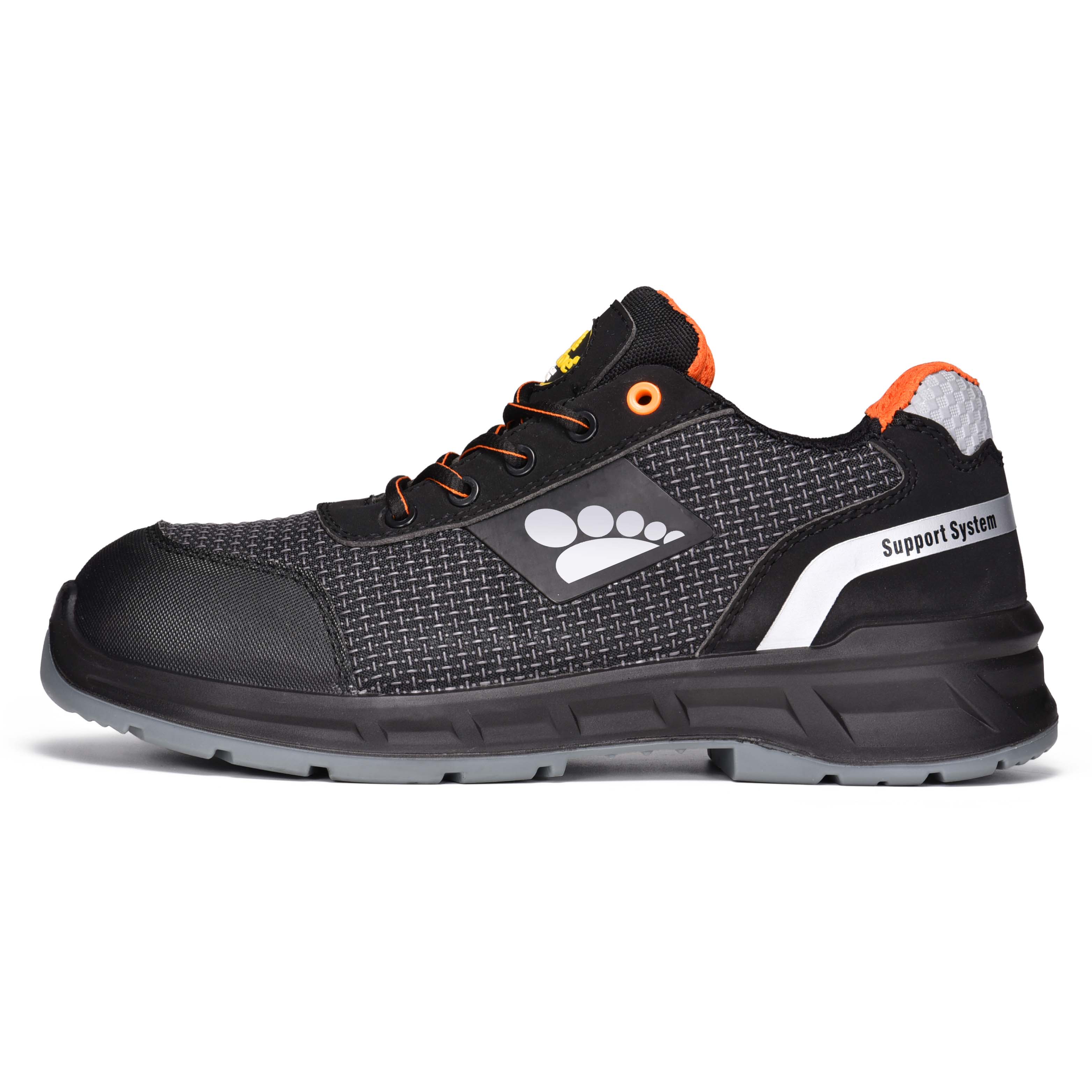 Chaussures de travail légères S1P avec embout composite et plaque en Kevlar L-7512 Orange