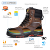Bottes de sécurité chaudes pour hommes, bottes de travail résistantes à l'huile et imperméables H-9552