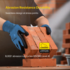Gants de travail de construction gants de travail de sécurité résistants aux coupures PD8045 bleu
