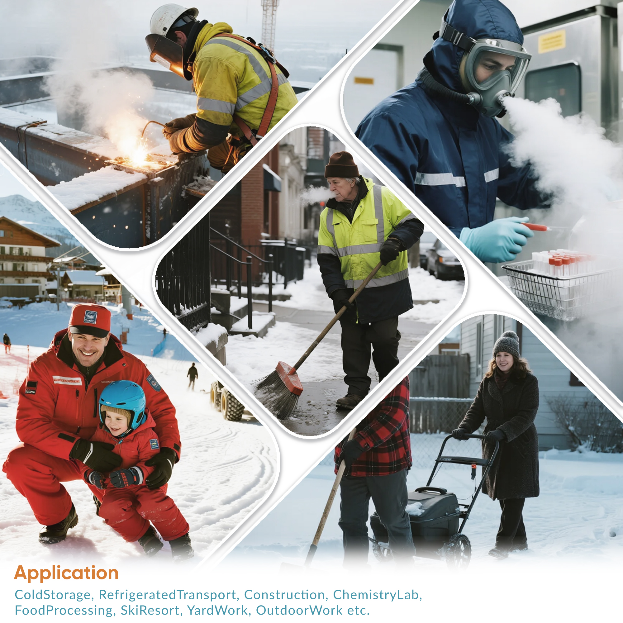 Safetoe Semelles de travail antibactériennes d'hiver avec isolation thermique 3M