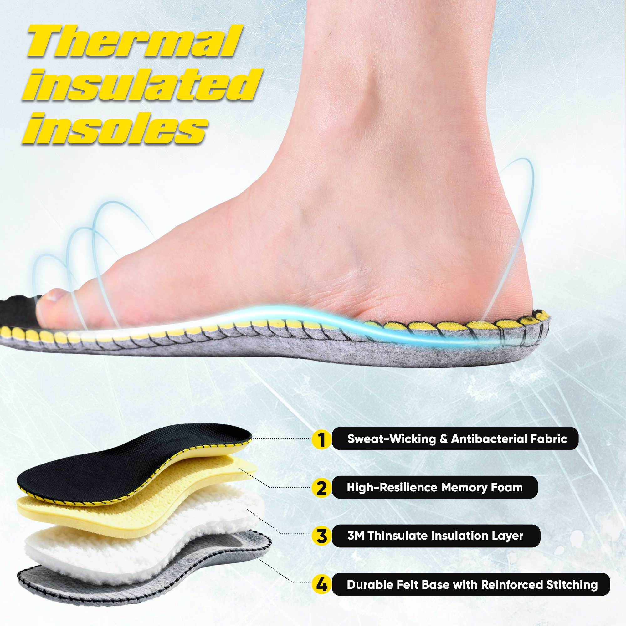 Safetoe Bottes de sécurité isolées pour entrepôt frigorifique M-8027PR ColdGuarder