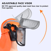 Casques forestiers et protection contre le bouclier facial M-5009 Orange