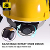 Casques de sécurité de protection du bouclier facial M-5009 Jaune