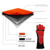 Gants de soudage laser Gants de chauffage en cuir FL-1026