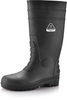 Bottes de gomme en caoutchouc imperméables W-6038 Black