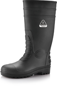 Bottes de gomme en caoutchouc imperméables W-6038 Black