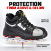 Bottes de sécurité d'hiver isolées avec doublure en laine chaude | Bouclier de glace M-8027