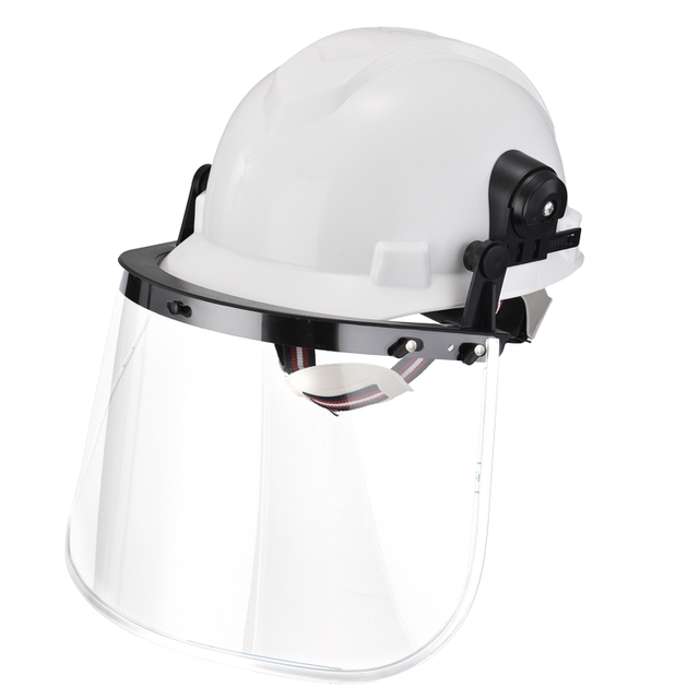 Casque de sécurité non ventilé avec visière pour écran facial