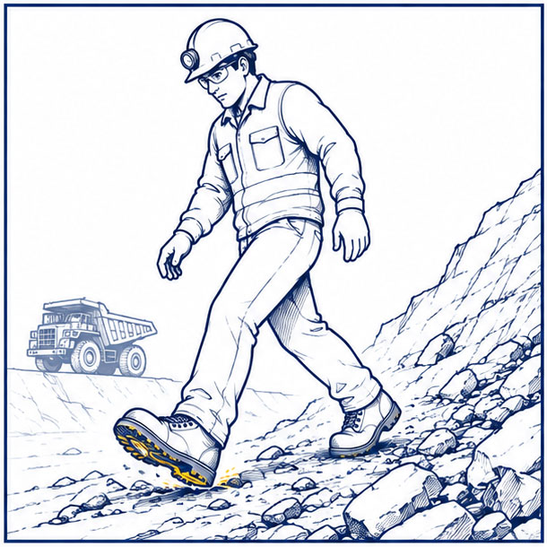 Sols meubles et risques de glissade sur les terrains miniers &agrave; ciel ouvert