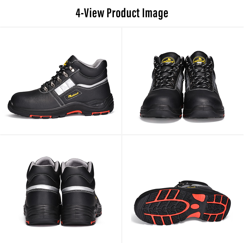 Chaussures de s&eacute;curit&eacute; industrielles M-8027PRST &agrave; embout en acier avec semelle en PU/caoutchouc r&eacute;sistante &agrave; la chaleur Multi-View 