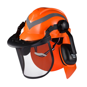 Casques de forêt avec bouclier facial M-5009 Orange