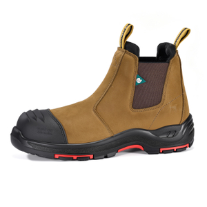 Bottes de sécurité Chelsea à bout composite CSA EH | Bottes de travail en cuir sans métal M-8025NB