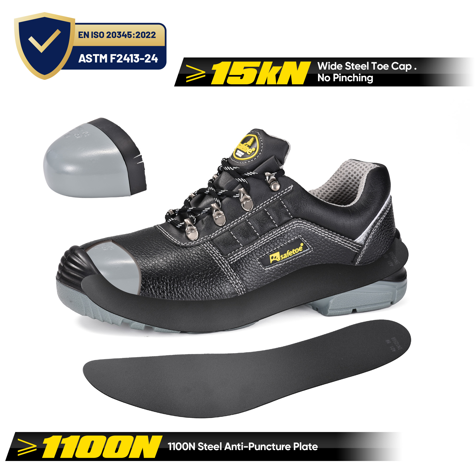 Chaussures de sécurité de construction légères S3 avec embout en acier | L-7163 WorkShield Pro