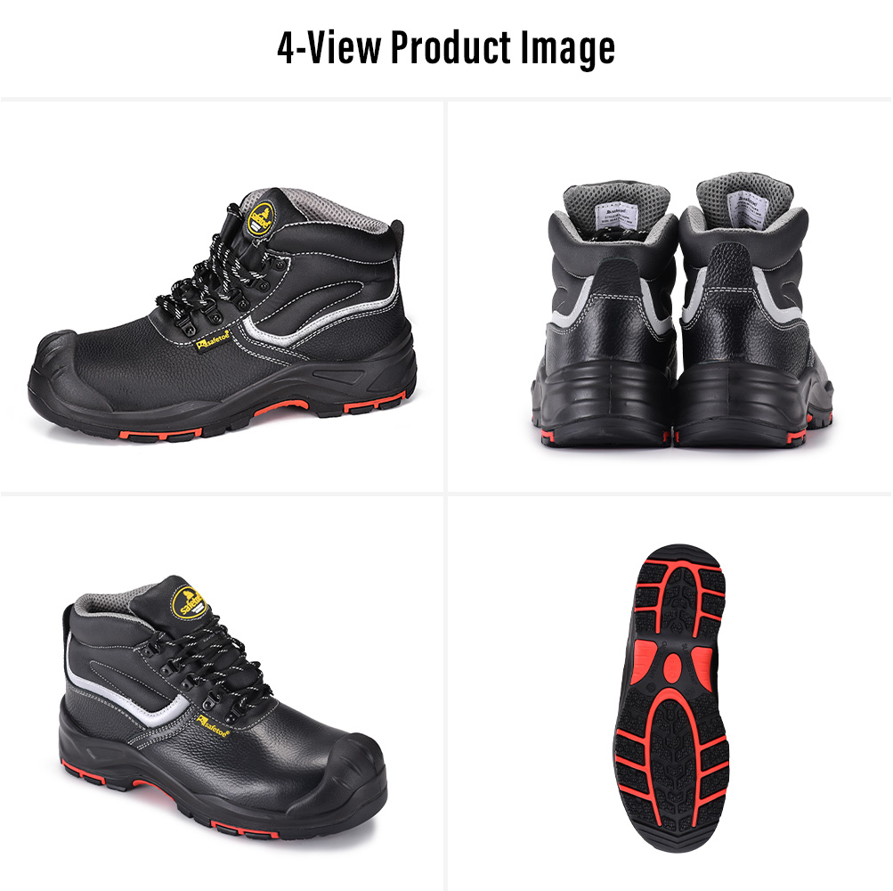 M-8520PRST Chaussures de s&eacute;curit&eacute; pour la construction industrielle en cuir de vache noir SiteShield Max Multi-View 