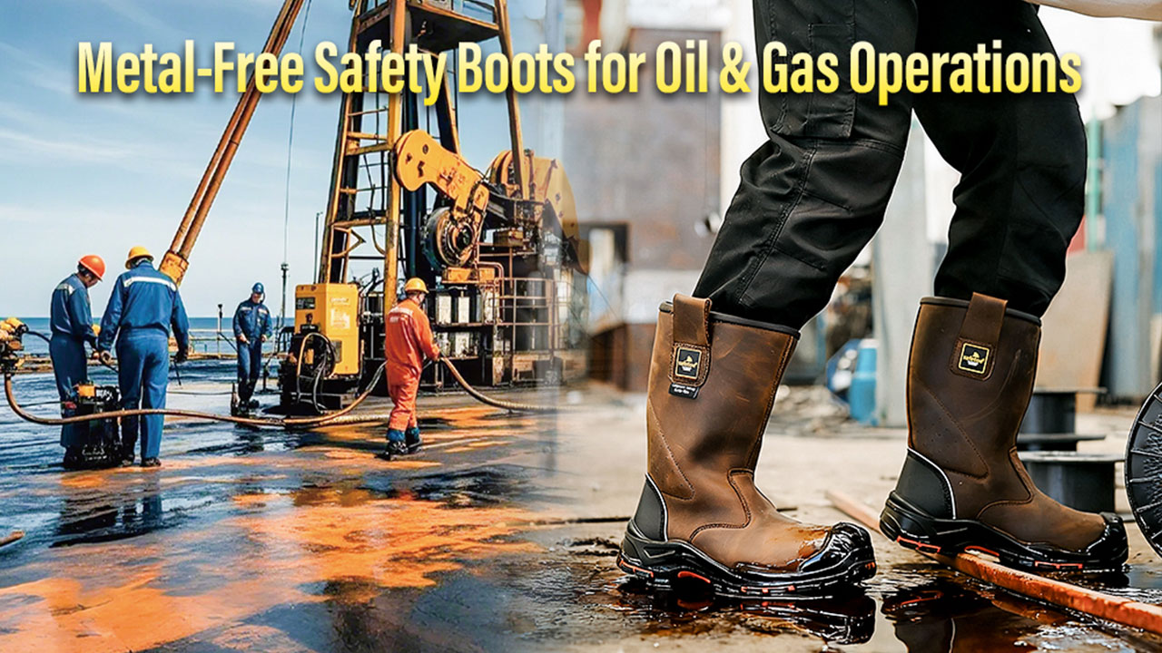 Bottes de travail de sécurité pour l'industrie pétrolière H-9437