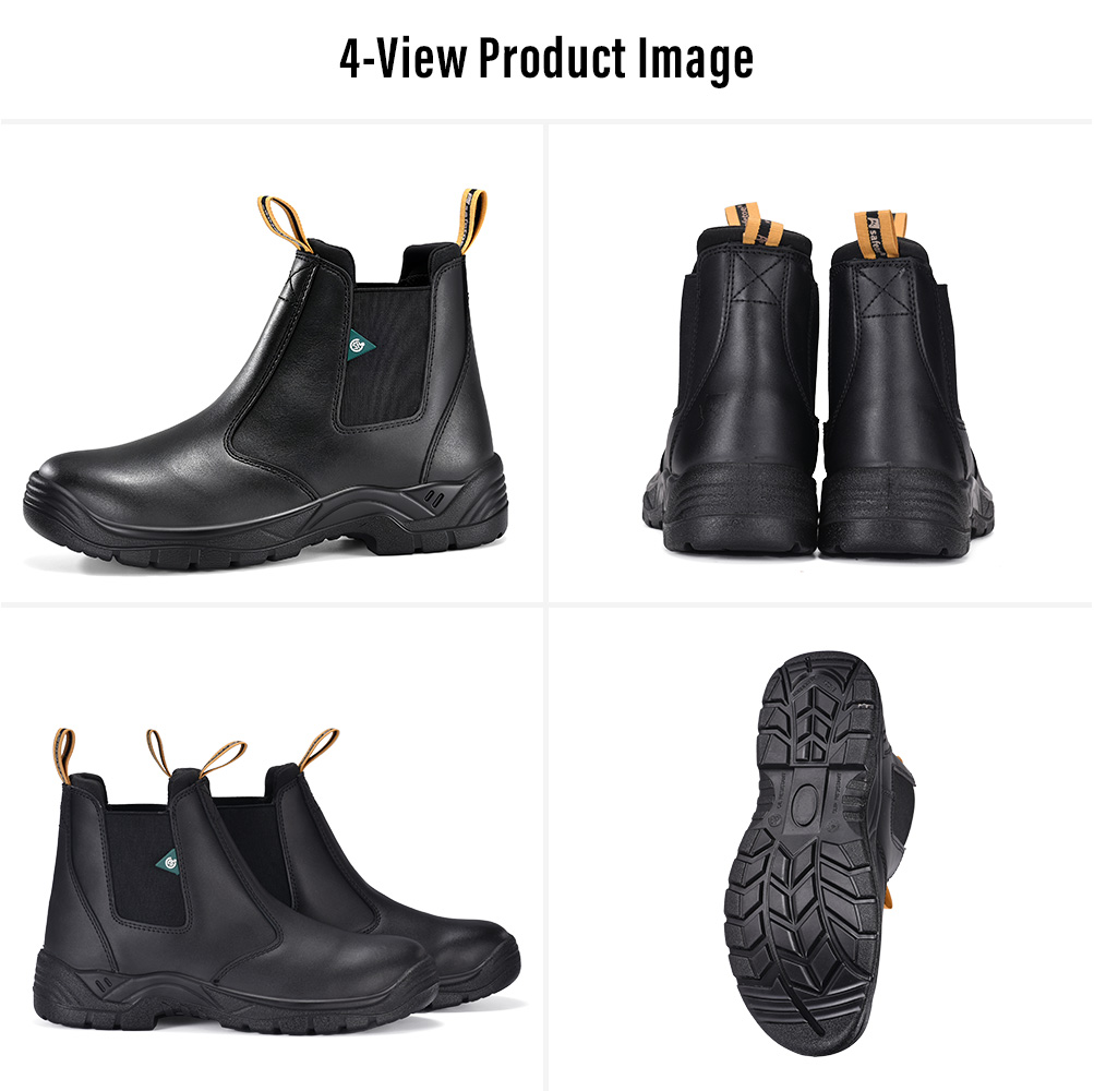 M-8025 Bottes de travail certifi&eacute;es CSA avec embout en acier avec triangle vert multi-vues 