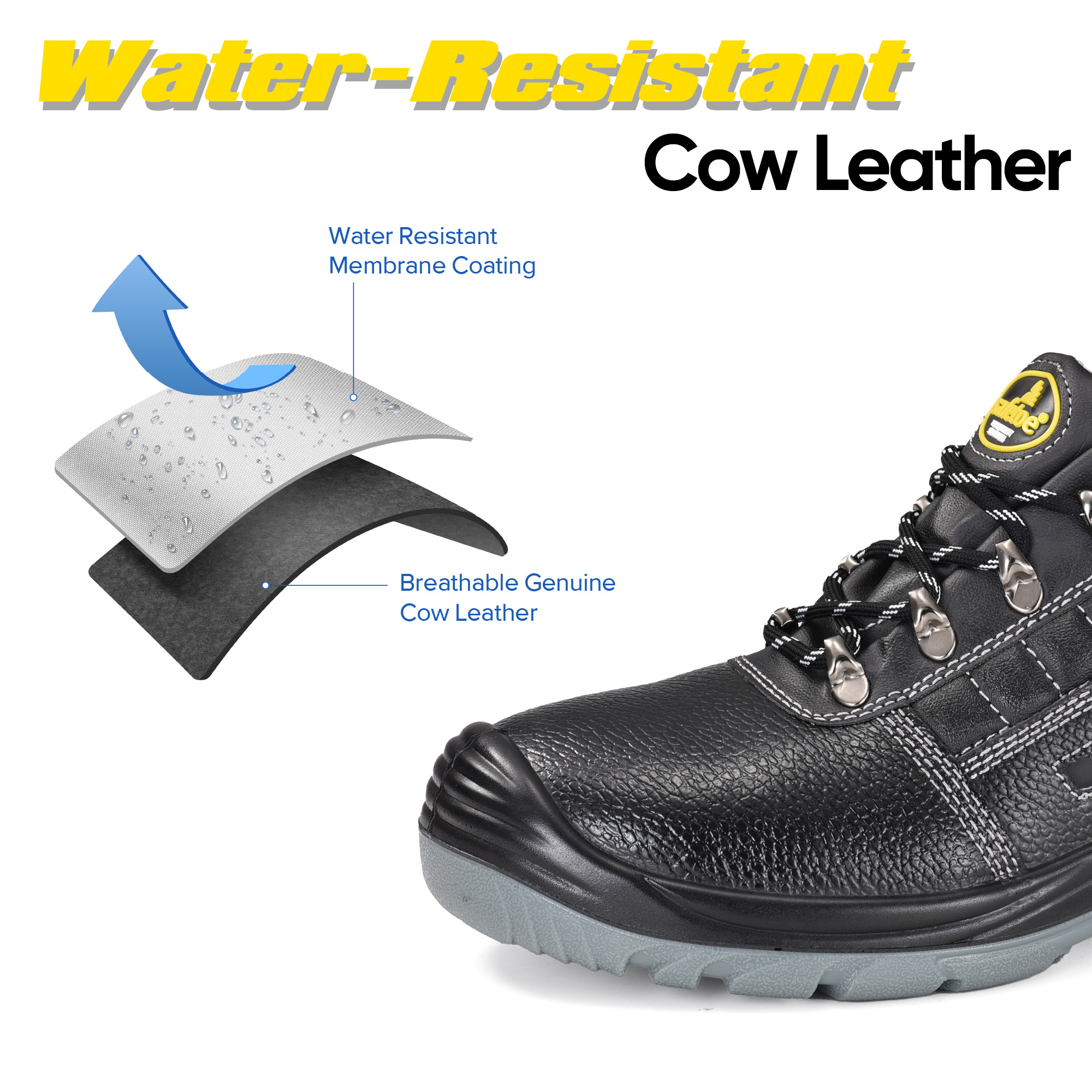 Chaussures de sécurité de construction légères S3 avec embout en acier | L-7163 WorkShield Pro