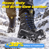 Bottes de travail d'hiver extrêmes imperméables Doublure en laine naturelle Semelle extérieure antidérapante Ice-Grip H-9550 IceShield Pro