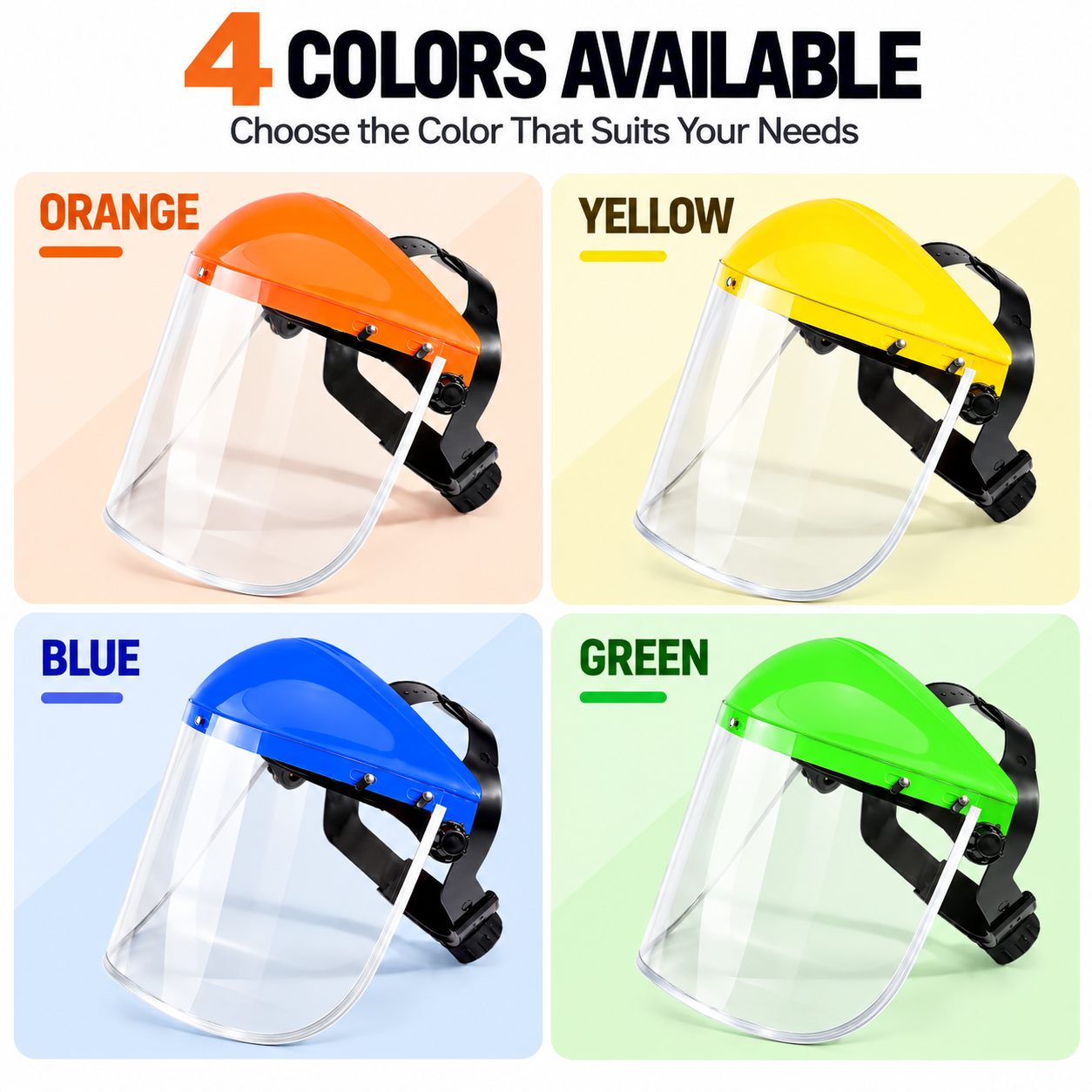 Écran facial de protection industriel transparent M-5002A1