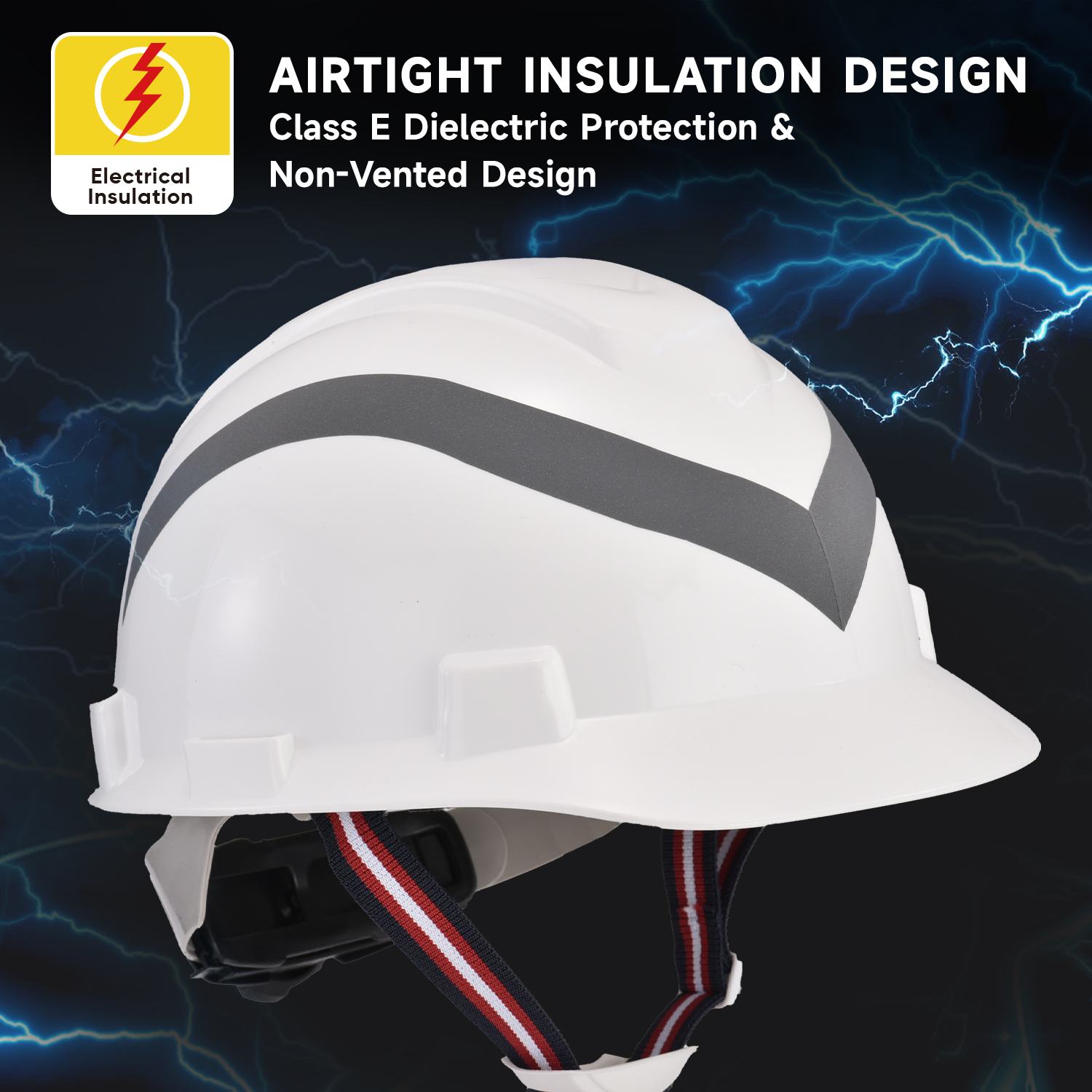 Casque de sécurité réfléchissant pour électricité et services publics W-003R