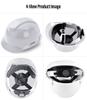 Casques de sécurité des mineurs et de la construction W-003 blanc