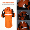 Casque de sécurité avec écran facial et protection auditive M-5017 Orange