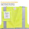 Gilet de sécurité réfléchissant haute visibilité jaune et orange | Gilet de travail léger EN ISO 20471