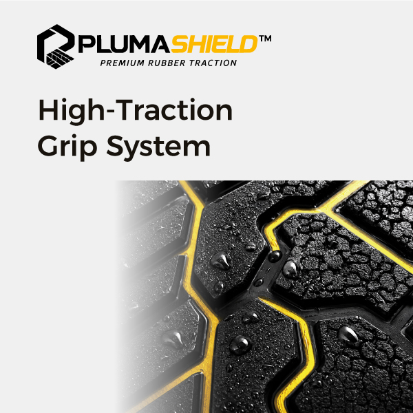 Technologie de semelle extérieure à haute traction Plumashield™ pour des chaussures de sécurité antidérapantes