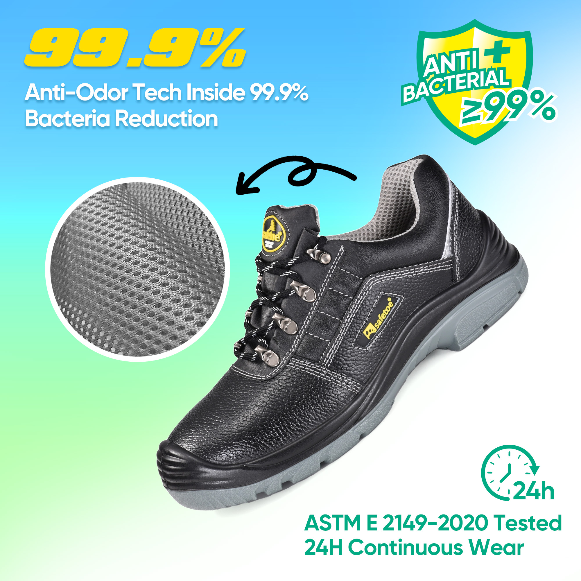 Chaussures de sécurité de construction légères S3 avec embout en acier | L-7163 WorkShield Pro