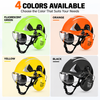 Casque de sécurité forestière avec écran facial et cache-oreilles M-5018