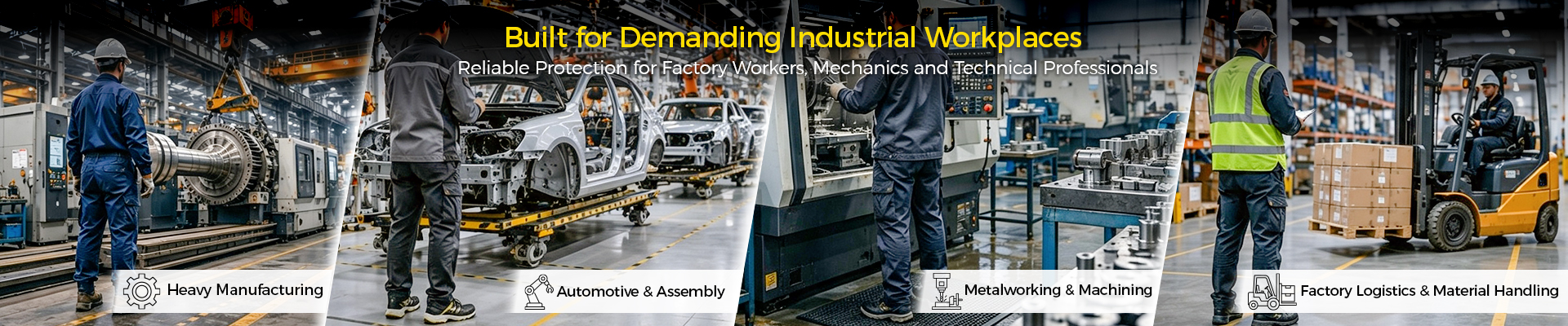 Fabrication de solutions de chaussures de sécurité comprenant des bottes de travail Safetoe pour les ouvriers d'usine, les mécaniciens et les professionnels de l'industrie dans les environnements automobiles, de production et de maintenance.