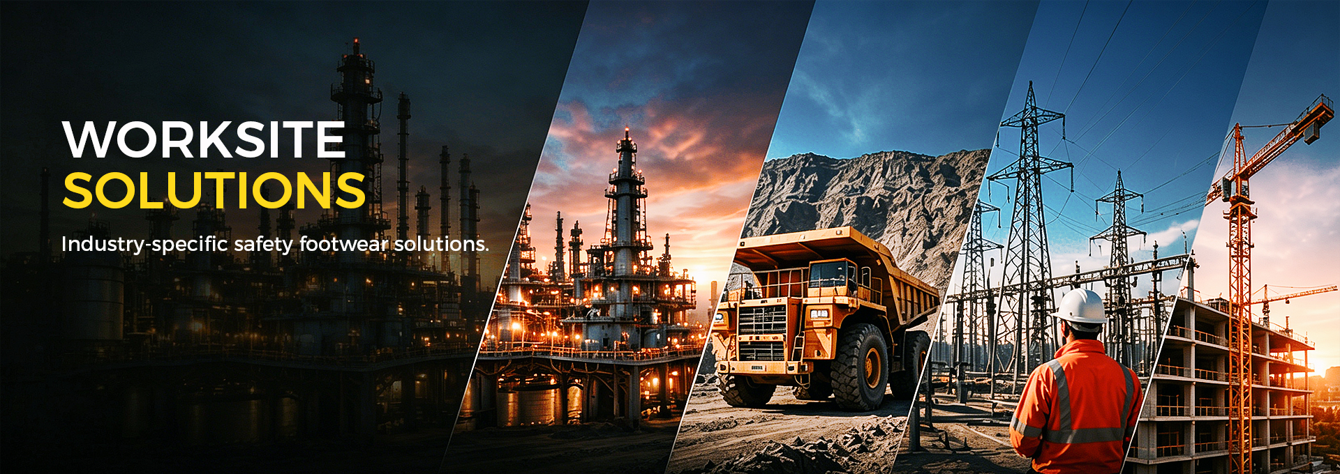 Safetoe worksite safety solutions featuring safety footwear and PPE for industrial applications