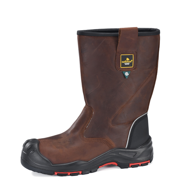Bottes de sécurité pour gréeurs pétroliers et gaziers certifiées CSA | Bottes de travail à enfiler à bout composite H-9437
