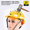 Casque de sécurité ventilé haute visibilité avec bandes réfléchissantes