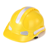 Casque de sécurité ventilé haute visibilité avec bandes réfléchissantes