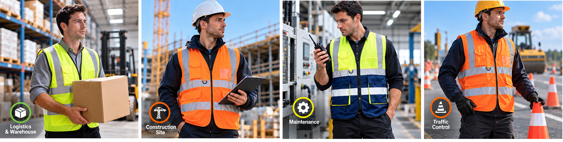 Vêtements de travail de sécurité Safeyear pour la logistique de construction et les lieux de travail industriels
