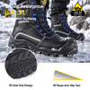 Bottes de travail d'hiver extrêmes imperméables Doublure en laine naturelle Semelle extérieure antidérapante Ice-Grip H-9550 IceShield Pro