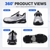 Chaussures de sécurité Sports Design QuickDial, embout en aluminium S1P et antidérapant pour les travailleurs de la logistique L-7601 gris