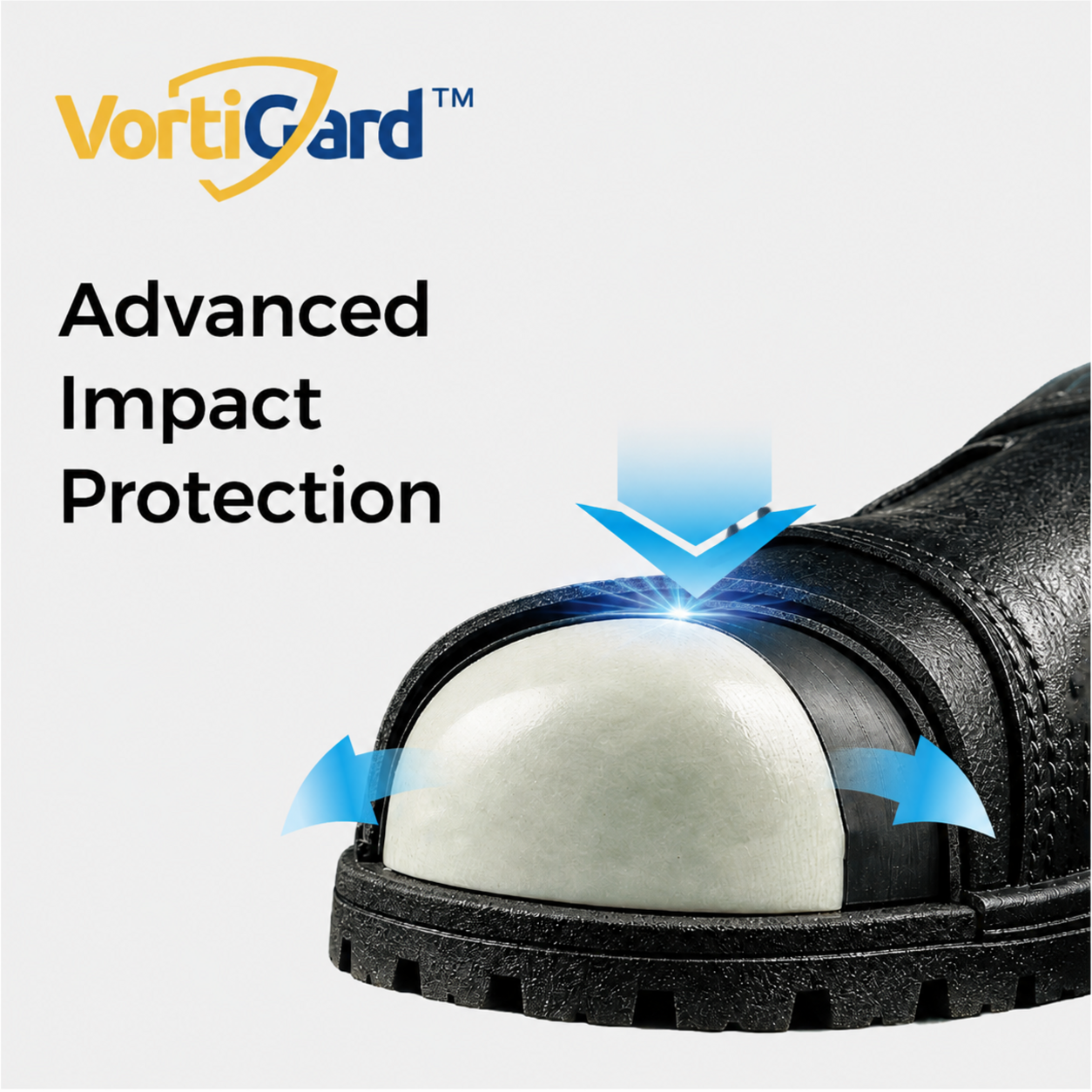 Embout de s&eacute;curit&eacute; composite VortiGard™ offrant une protection avanc&eacute;e contre les impacts