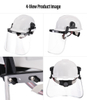 Casque de sécurité non ventilé avec visière pour écran facial