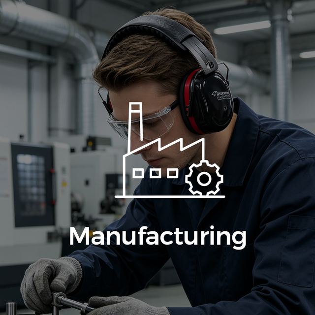 Fabrication de casques antibruit pour les travailleurs industriels