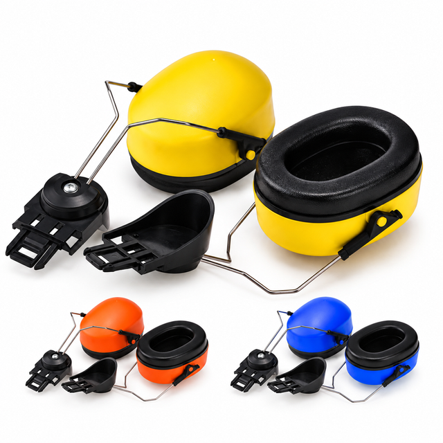 Coquilles antibruit montées sur casque Safeyear E-2008D