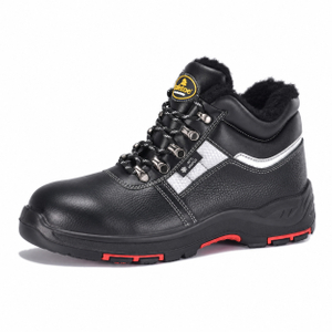 Bottes de sécurité d'hiver isolées avec doublure en laine chaude | Bouclier de glace M-8027