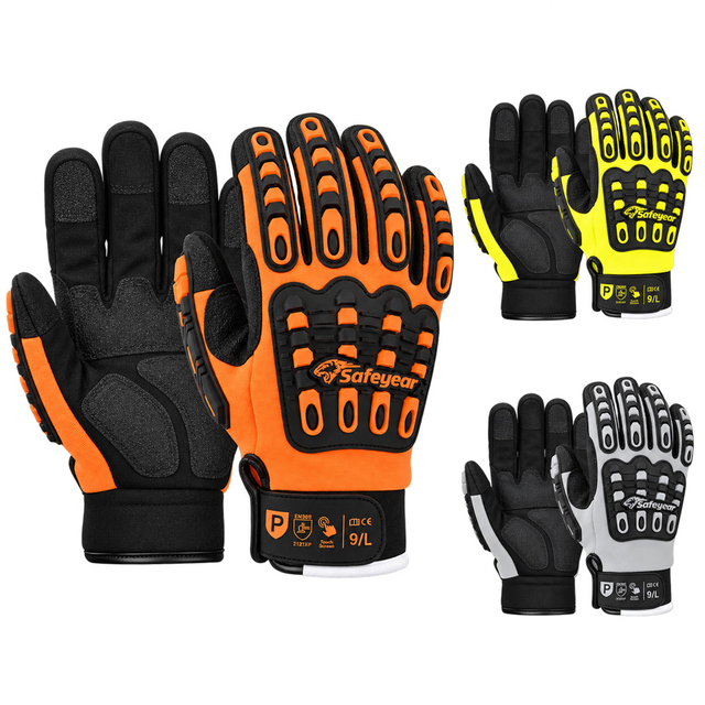 Gants de mécanicien anti-impact Safeyear FL-9001
