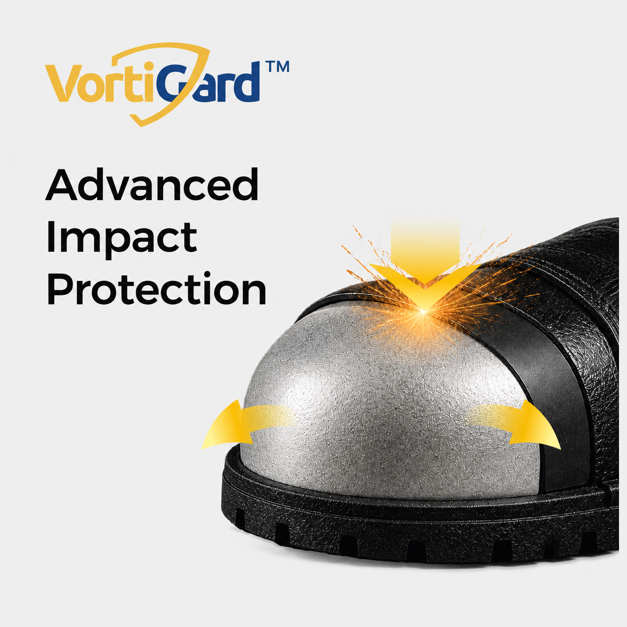 Embout de s&eacute;curit&eacute; en aluminium VortiGard™ offrant une protection avanc&eacute;e contre les impacts