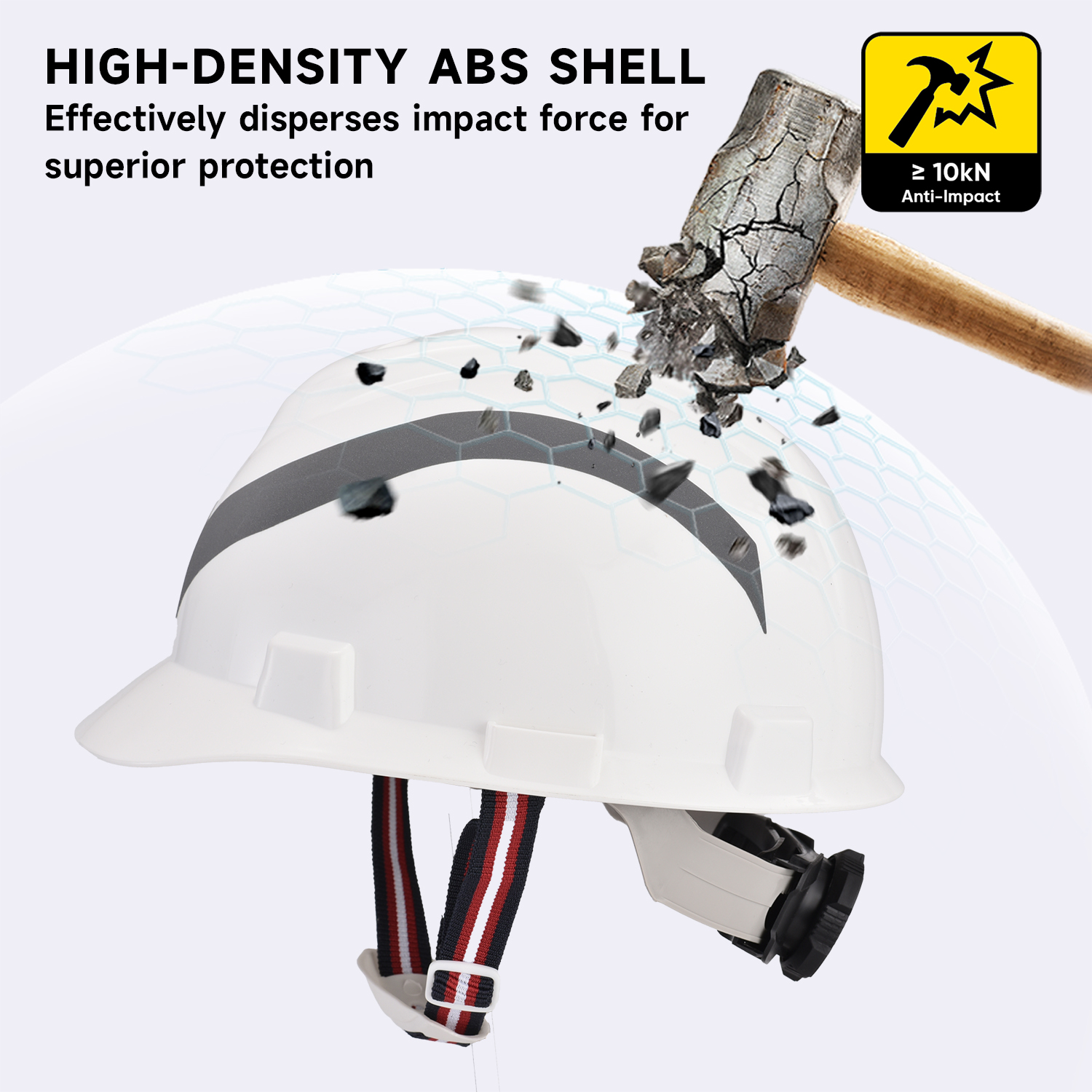 Casque de sécurité réfléchissant pour électricité et services publics W-003R